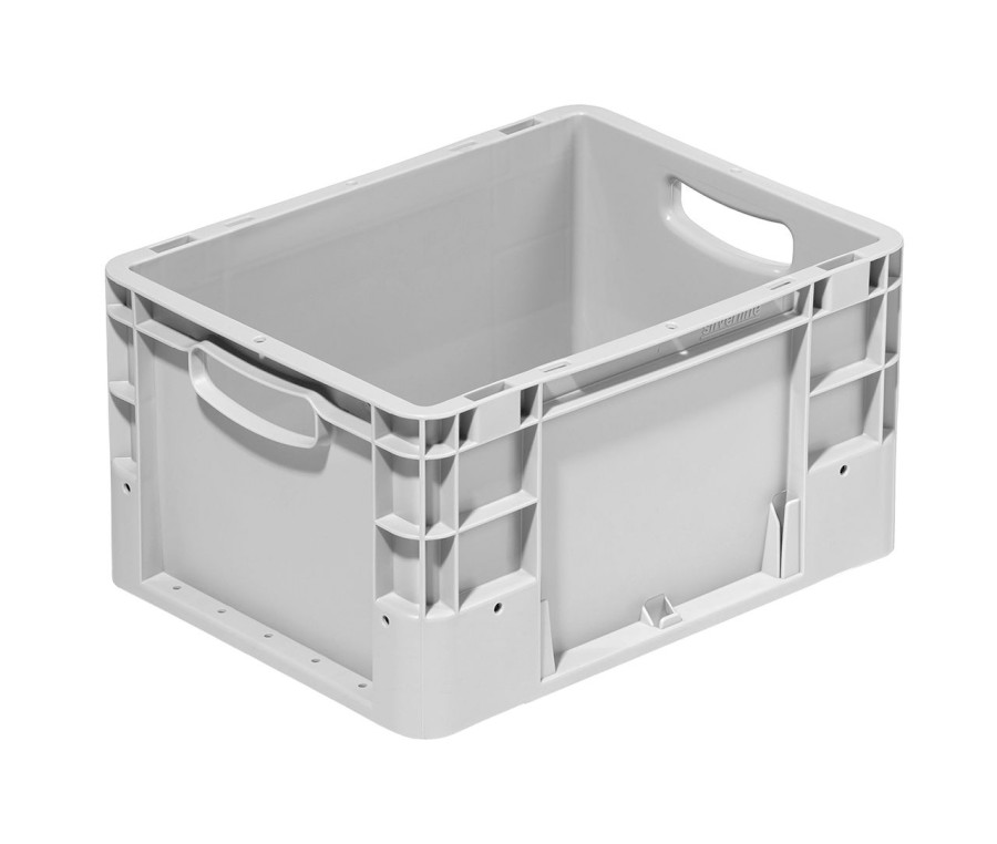 Přepravka Silverline 2252/000300 šedá, OÚ, uzavřená, 2 držáky etiket